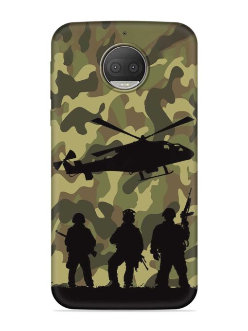 Army Heros Embossed Soft Silicone Case for Motorola Moto G5S Plus Zapvi