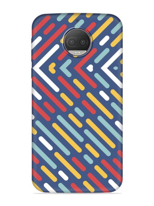 Colored Lines Embossed Soft Silicone Case for Motorola Moto G5S Plus Zapvi