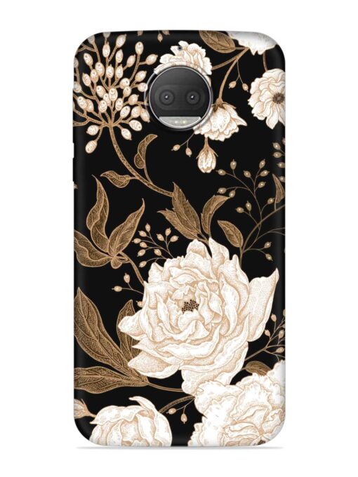 Peonies Roses Floral Embossed Soft Silicone Case for Motorola Moto G5S Plus Zapvi