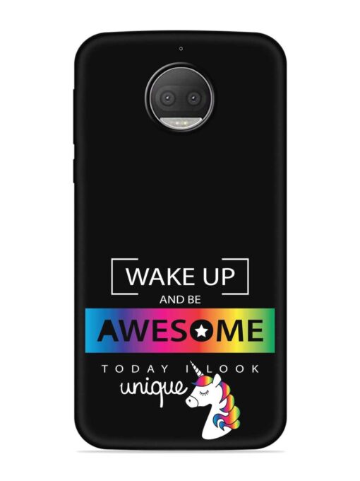 Inspirational Quote Unicorn Embossed Soft Silicone Case for Motorola Moto G5S Plus Zapvi