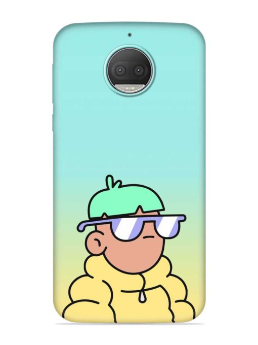 Doodles Cool Character Embossed Soft Silicone Case for Motorola Moto G5S Plus