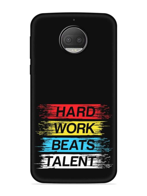 Hard Work Beats Embossed Soft Silicone Case for Motorola Moto G5S Plus Zapvi