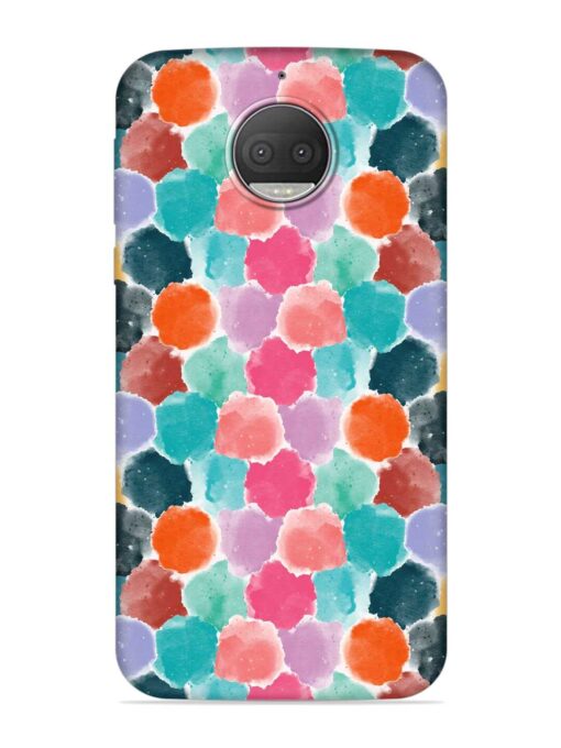 Colorful Seamless Pattern Embossed Soft Silicone Case for Motorola Moto G5S Plus