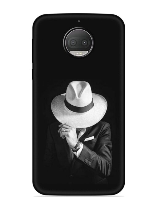 Men Under Hat Embossed Soft Silicone Case for Motorola Moto G5S Plus