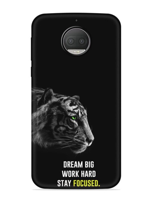 Dream Big Work Hard Embossed Soft Silicone Case for Motorola Moto G5S Plus