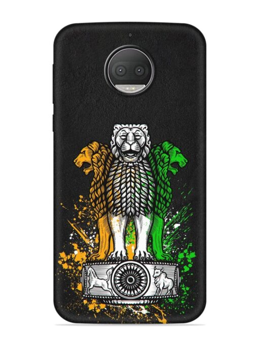 Pillars Of Ashoka Embossed Soft Silicone Case for Motorola Moto G5S Plus