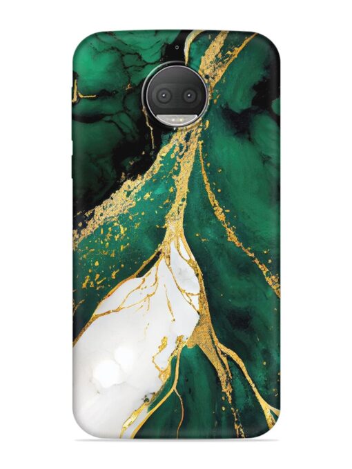 Blue Marble Art Embossed Soft Silicone Case for Motorola Moto G5S Plus