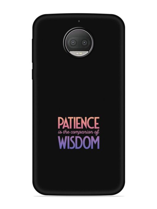 Patience Is The Embossed Soft Silicone Case for Motorola Moto G5S Plus Zapvi