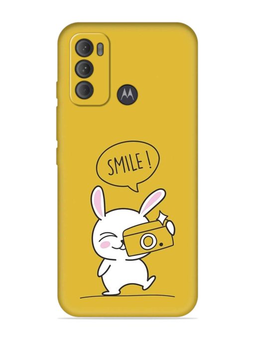 Hey Smile Please Embossed Soft Silicone Case for Motorola Moto G60