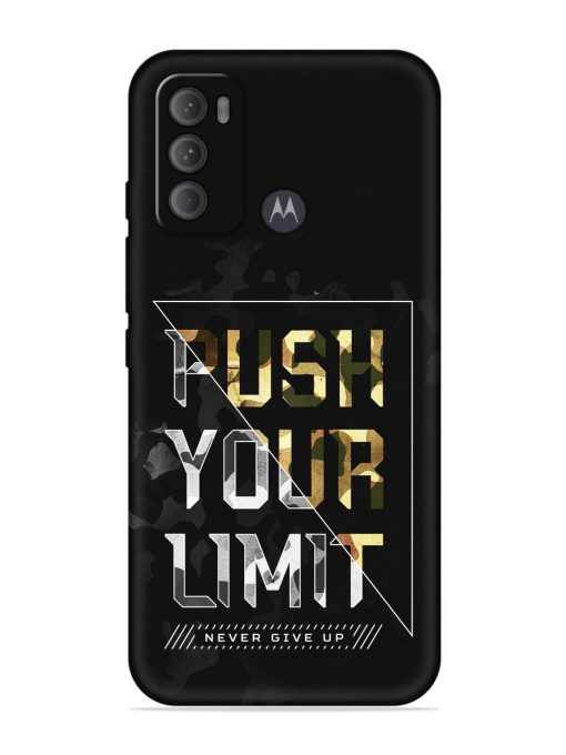 Push Your Limits Embossed Soft Silicone Case for Motorola Moto G60 Zapvi