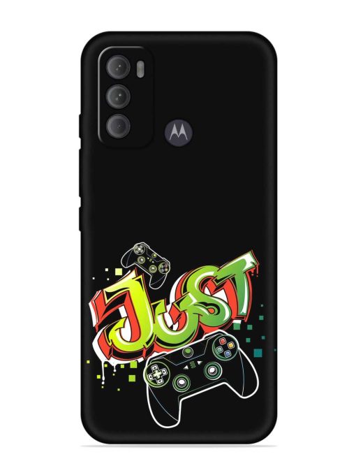 Graffiti Gamepad Illustration Embossed Soft Silicone Case for Motorola Moto G60 Zapvi