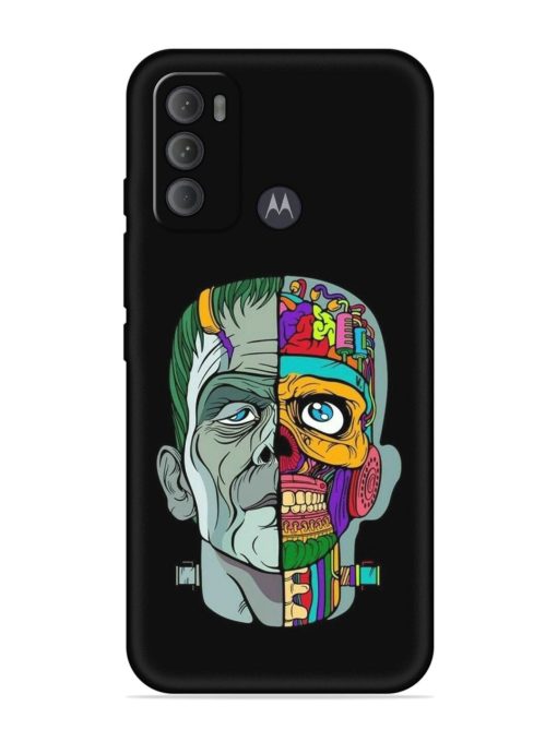 Men Vs Skull Embossed Soft Silicone Case for Motorola Moto G60 Zapvi