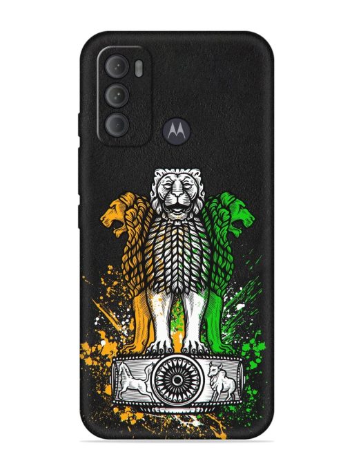 Pillars Of Ashoka Embossed Soft Silicone Case for Motorola Moto G60 Zapvi