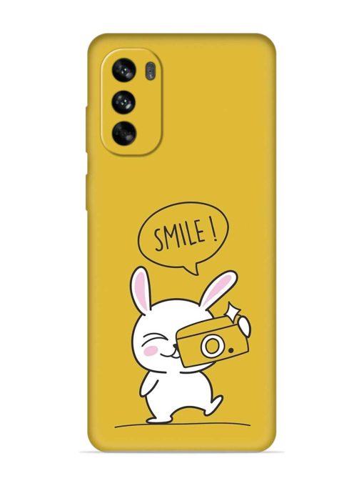 Hey Smile Please Embossed Soft Silicone Case for Motorola Moto G62 (5G) Zapvi