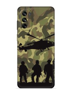 Army Heros Embossed Soft Silicone Case for Motorola Moto G62 (5G)
