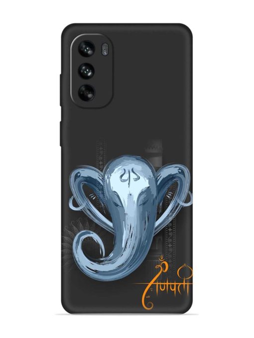 Illustration Lord Ganpati Embossed Soft Silicone Case for Motorola Moto G62 (5G) Zapvi