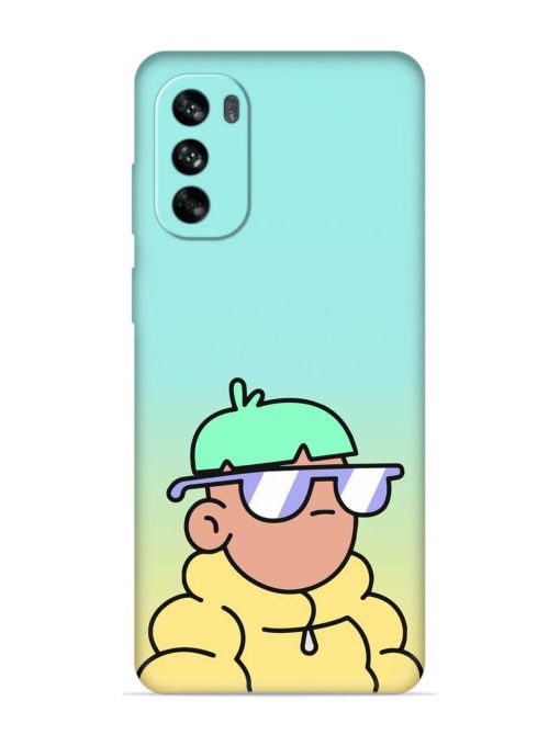 Doodles Cool Character Embossed Soft Silicone Case for Motorola Moto G62 (5G) Zapvi