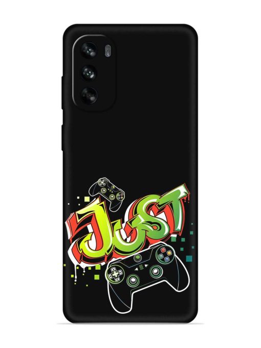 Graffiti Gamepad Illustration Embossed Soft Silicone Case for Motorola Moto G62 (5G) Zapvi