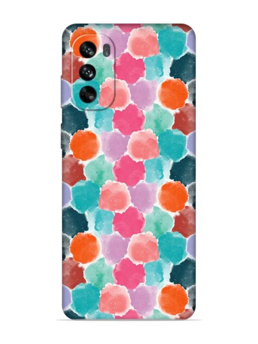 Colorful Seamless Pattern Embossed Soft Silicone Case for Motorola Moto G62 (5G) Zapvi