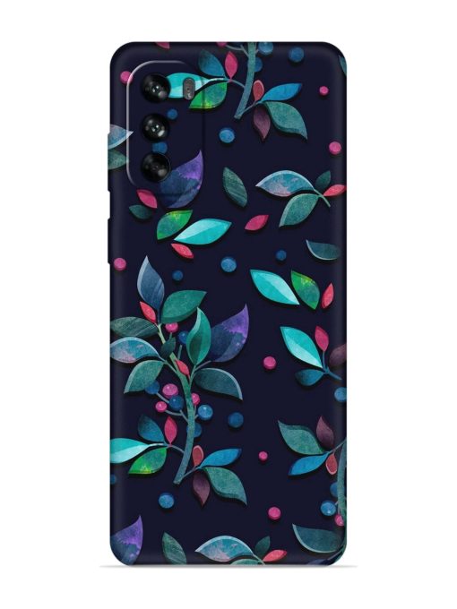 Decorative Watercolor Flower Embossed Soft Silicone Case for Motorola Moto G62 (5G) Zapvi