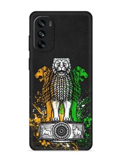 Pillars Of Ashoka Embossed Soft Silicone Case for Motorola Moto G62 (5G)