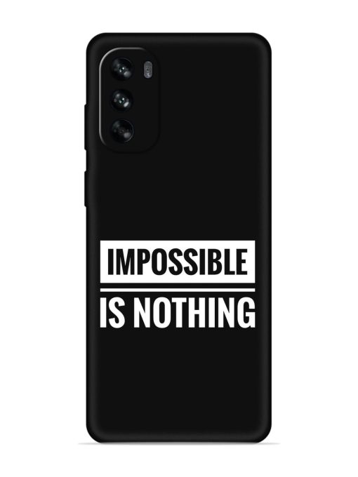 Impossible Is Nothing Embossed Soft Silicone Case for Motorola Moto G62 (5G) Zapvi