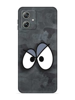 Big Eyes Night Mode Embossed Soft Silicone Case for Motorola Moto G64 (5G)