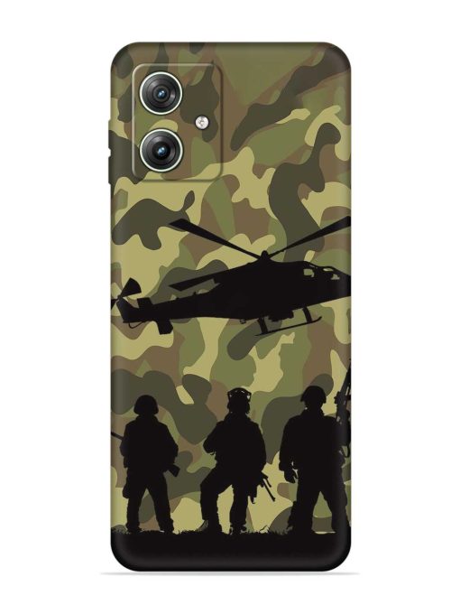 Army Heros Embossed Soft Silicone Case for Motorola Moto G64 (5G) Zapvi