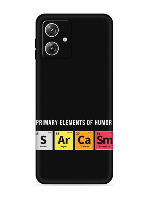 Primary Elements Humor Embossed Soft Silicone Case for Motorola Moto G64 (5G)