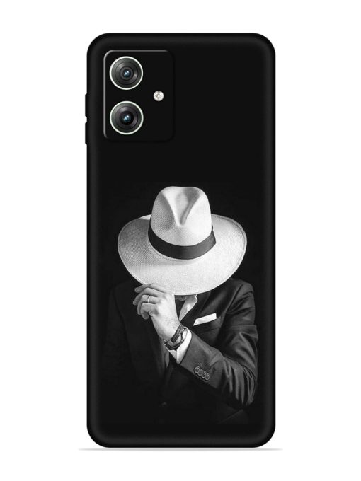 Men Under Hat Embossed Soft Silicone Case for Motorola Moto G64 (5G)