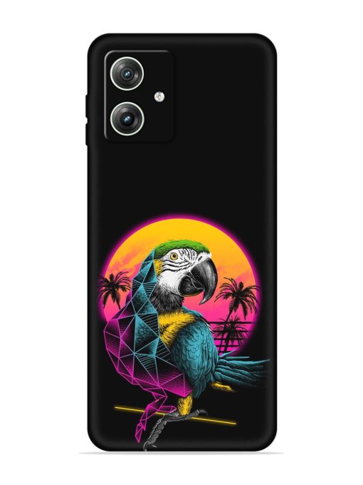 Rad Parrot Embossed Soft Silicone Case for Motorola Moto G64 (5G) Zapvi