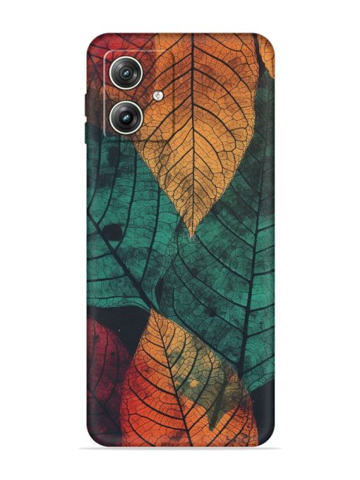 Leaves Artwork Embossed Soft Silicone Case for Motorola Moto G64 (5G)