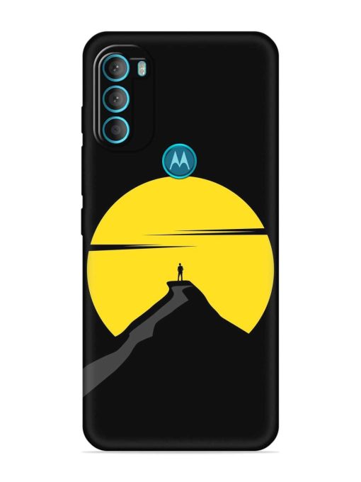 Black Ultra Vector Embossed Soft Silicone Case for Motorola Moto G71 (5G) Zapvi