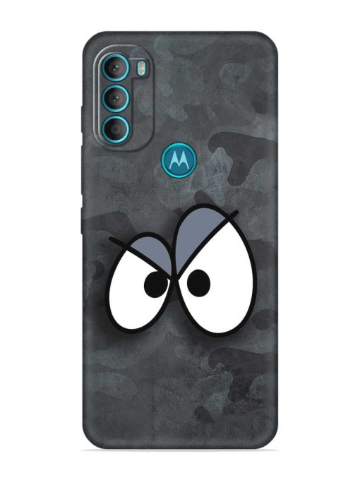 Big Eyes Night Mode Embossed Soft Silicone Case for Motorola Moto G71 (5G)