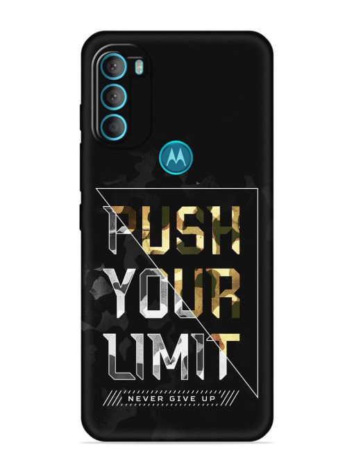 Push Your Limits Embossed Soft Silicone Case for Motorola Moto G71 (5G)