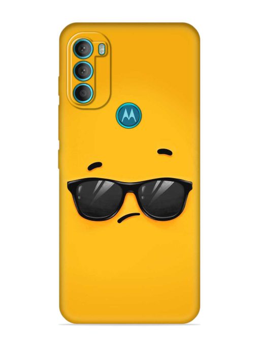 Attitude Glass Art Embossed Soft Silicone Case for Motorola Moto G71 (5G)