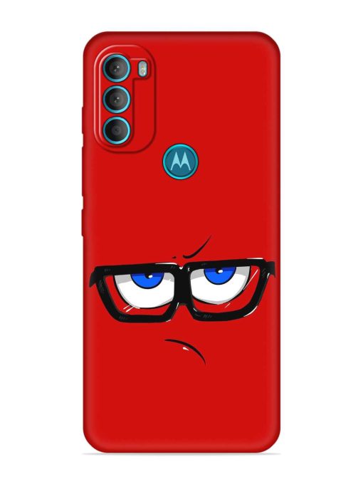 Rad Angry Face Embossed Soft Silicone Case for Motorola Moto G71 (5G)