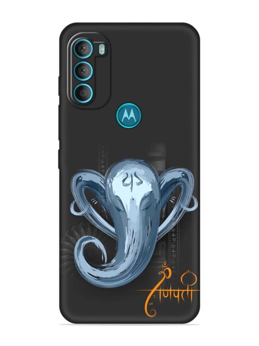 Illustration Lord Ganpati Embossed Soft Silicone Case for Motorola Moto G71 (5G)