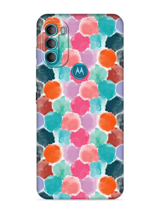 Colorful Seamless Pattern Embossed Soft Silicone Case for Motorola Moto G71 (5G) Zapvi