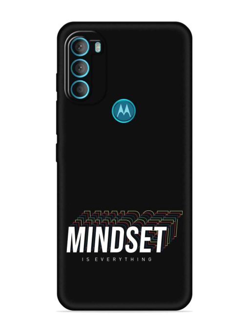 Mindset Everything Slogan Embossed Soft Silicone Case for Motorola Moto G71 (5G)