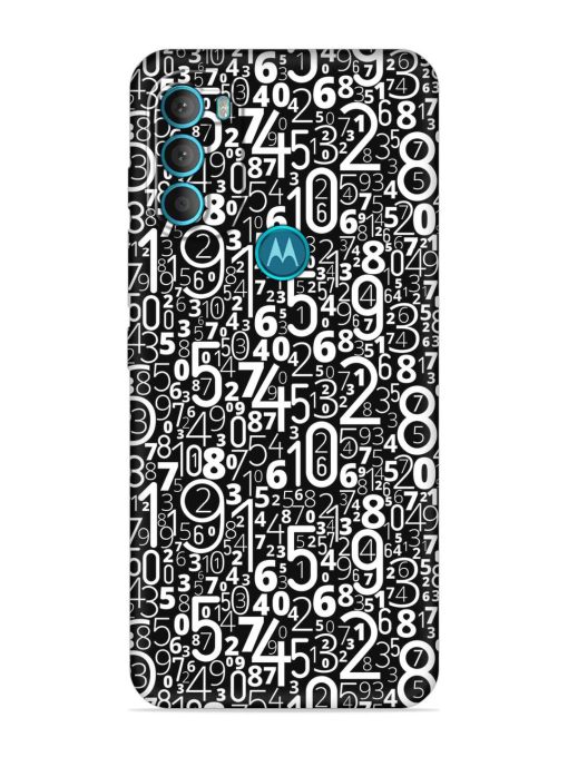 Many Numbers Different Embossed Soft Silicone Case for Motorola Moto G71 (5G)