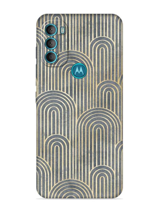 Art Deco Style Embossed Soft Silicone Case for Motorola Moto G71 (5G)