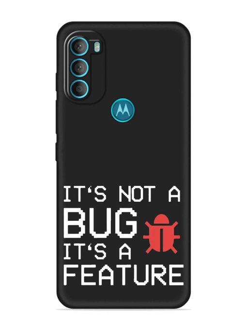 Not Bug Feature Embossed Soft Silicone Case for Motorola Moto G71 (5G)