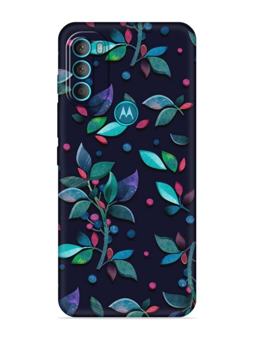 Decorative Watercolor Flower Embossed Soft Silicone Case for Motorola Moto G71 (5G) Zapvi