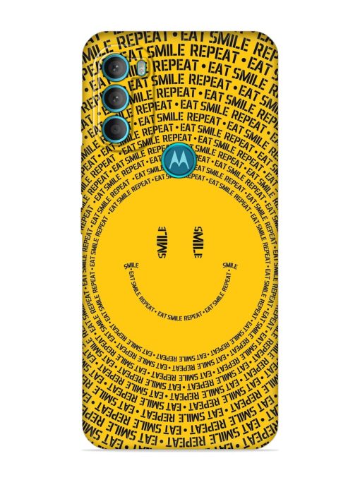 Smiley Embossed Soft Silicone Case for Motorola Moto G71 (5G)