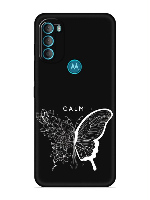 Calm Embossed Soft Silicone Case for Motorola Moto G71 (5G)