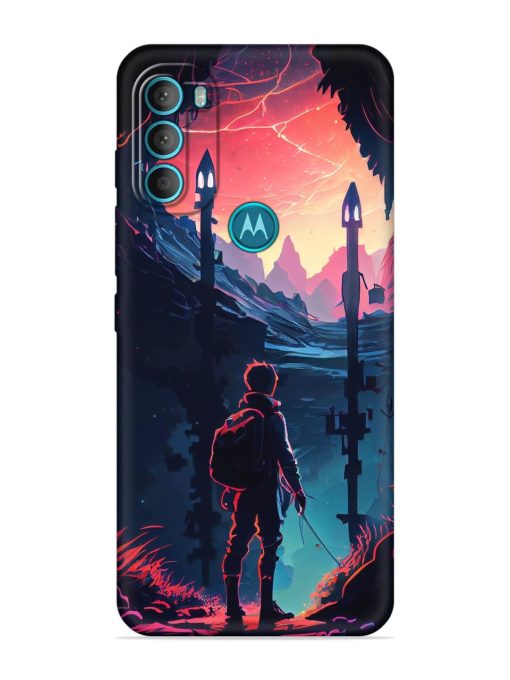 Cgs Artwork Embossed Soft Silicone Case for Motorola Moto G71 (5G)