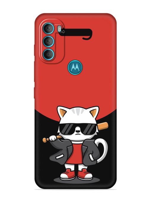 Cool Little Bear Cartoon Embossed Soft Silicone Case for Motorola Moto G71 (5G) Zapvi