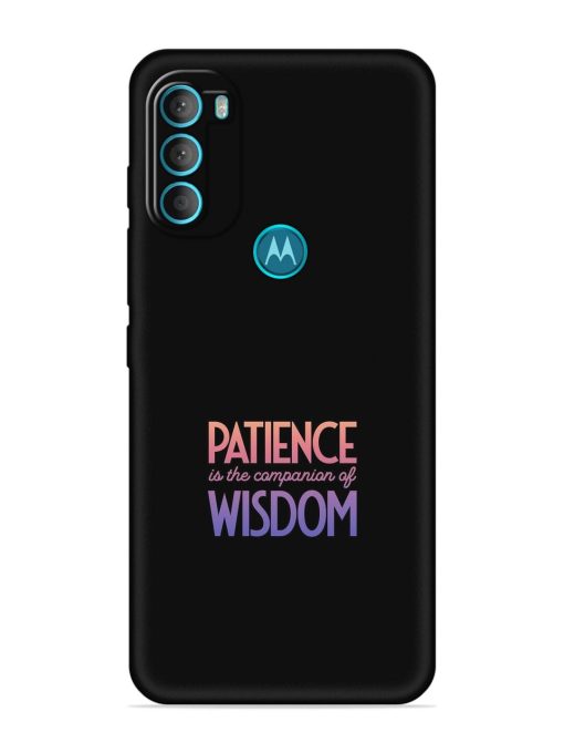 Patience Is The Embossed Soft Silicone Case for Motorola Moto G71 (5G)