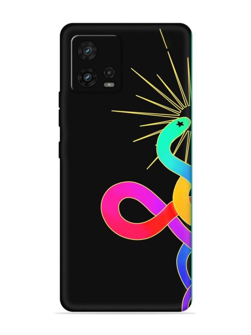 Art Geometric Abstraction Embossed Soft Silicone Case for Motorola Moto G72